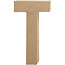 Creotime Papier Mache Letter T 2,5x11,8x20,5cm