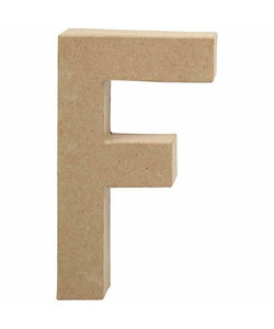 Papier Mache Letter F 2,5x11,8x20,5cm