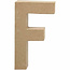 Creotime Papier Mache Letter F 2,5x11,8x20,5cm