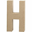 Creotime Papier Mache Letter H 2,5x11,8x20,5cm