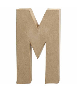 Papier Mache Letter M 2,5x11,8x20,5cm