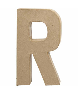 Papier Mache Letter R 2,5x11,8x20,5cm