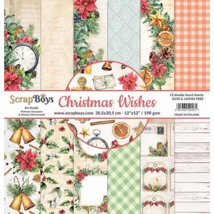 ScrapBoys Christmas Wishes 30,5x30,5cm  12 double faced sheets