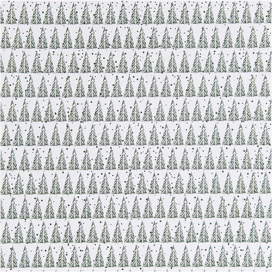 Vivi Gade Vivi Gade Design papier Kerstballen bomen, 5 vel