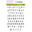 CraftEmotions CraftEmotions Stempel A6 Alfabet Typewriter