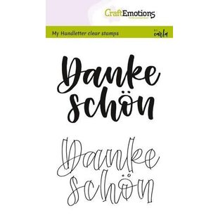 Craftemotions Clear Stamp Handletter Danke Schon