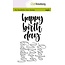 CraftEmotions Craftemotions Clear Stamp Handletter Happy Birth