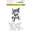 CraftEmotions Craftemotions Clear Stamp Handletter Just Be You