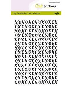 Craftemotions Clear Stamp Handletter XOXO