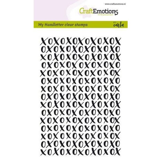 CraftEmotions Craftemotions Clear Stamp Handletter XOXO