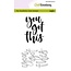 CraftEmotions Craftemotions Clear Stamp Handletter You Got This
