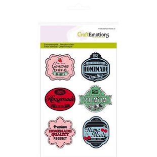 Craftemotions Clear Stamp Kitchen Labels
