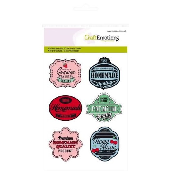 CraftEmotions Craftemotions Clear Stamp Kitchen Labels
