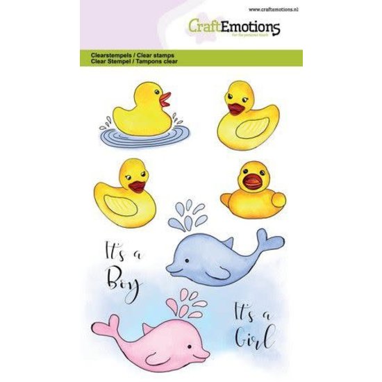 CraftEmotions CraftEmotions Stempel A6 Bad Eendjes