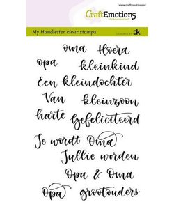 CraftEmotions Stempel Handletter Opa & Oma