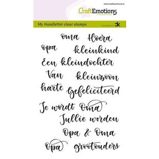 CraftEmotions Stempel Handletter Opa & Oma