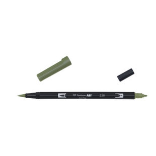 Tombow Dual Brush Pen Grey Green
