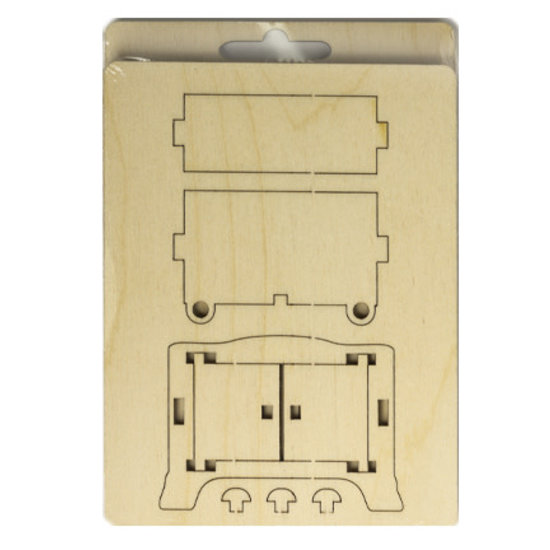 Stafil SpA Houten 3D Poppen huis Miniaturen Kast 4,2x7,5x11cm