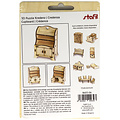 Stafil SpA Houten 3D Poppen huis Miniaturen Kast 4,2x7,5x11cm