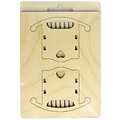Stafil SpA Houten 3D Poppen huis Miniaturen Ledikant 6x7,6x8,3cm