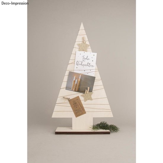 Rayher Houten Kerstboom  h: 61cm b: 34.5cm