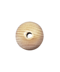 Houten bal naturel  60mm Boring 10mm