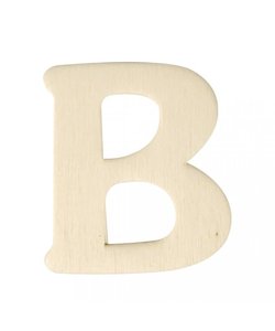 Houten Letter B 0,3x4cm