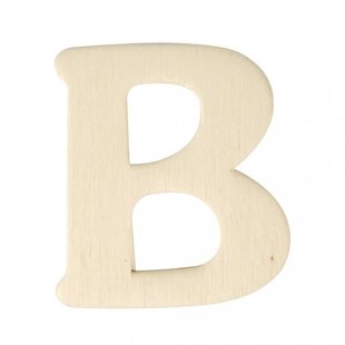 Houten Letter B 0,3x4cm