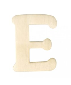 Houten Letter E 0,3x4cm