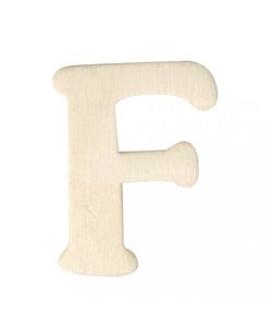 Houten Letter F 0,3x4cm