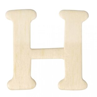 Houten Letter H 0,3x4cm