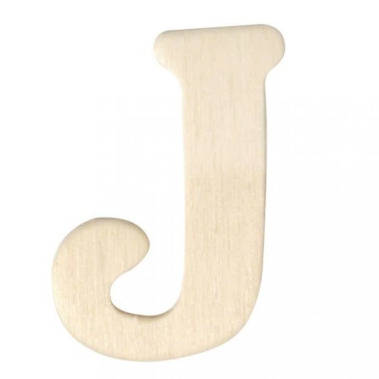 Rayher Houten Letter J 0,3x4cm