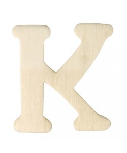 Houten Letter K 0,3x4cm