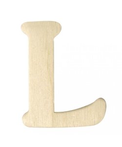 Houten Letter L 0,3x4cm