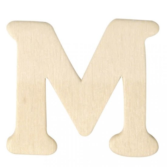 Rayher Houten Letter M 0,3x4cm