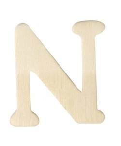 Houten Letter N 0,3x4cm