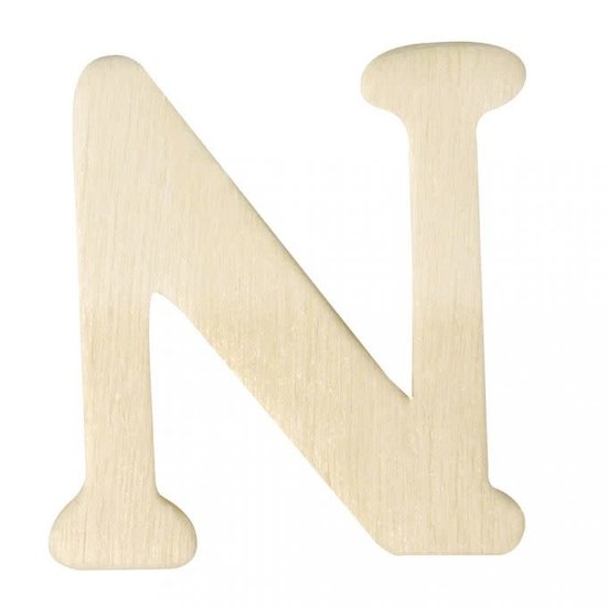 Rayher Houten Letter N 0,3x4cm