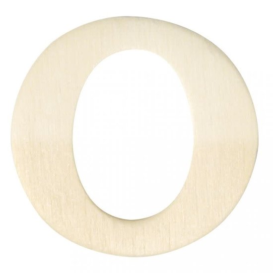 Rayher Houten Letter O 0,3x4cm
