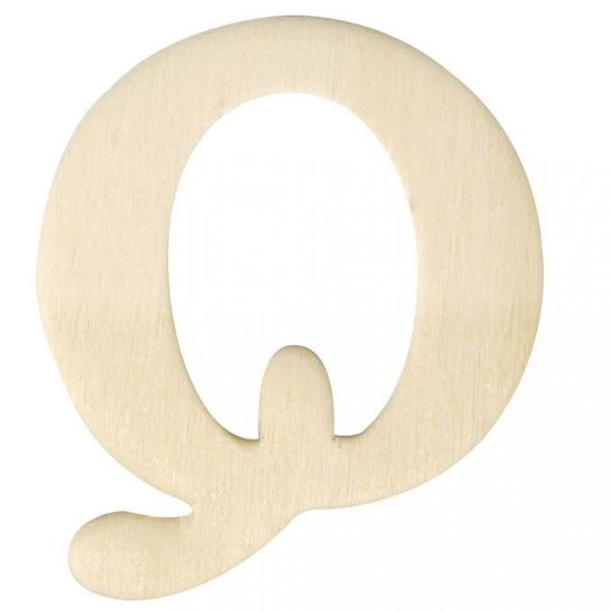 Rayher Houten Letter Q 0,3x4cm