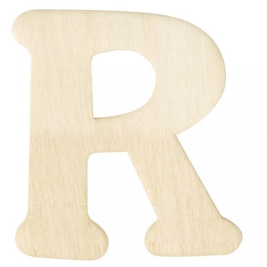 Rayher Houten Letter R 0,3x4cm