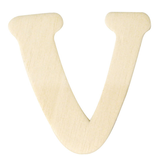Rayher Houten Letter V 0,3x4cm