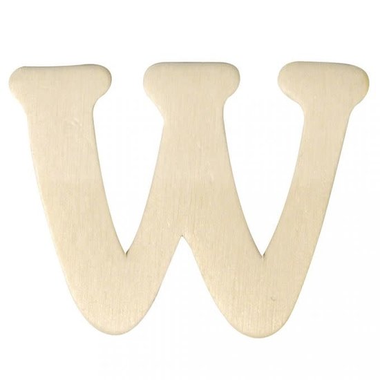 Rayher Houten Letter W 0,3x4cm