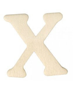 Houten Letter X 0,3x4cm