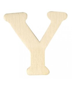 Houten Letter Y 0,3x4cm