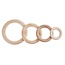 CraftEmotions Houten Ring Beuken 0,7x3,5cm Naturel