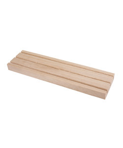 Houten staander strip 3 sleufs 18x5cm.