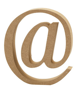 MDF Letter Teken @ 1,5x8cm