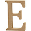 Creotime MDF letter/teken, 13 cm. letter E
