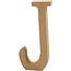 CREA MDF letter/teken, 13 cm. letter J