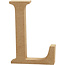 Creotime MDF letter/teken, 13 cm. letter L